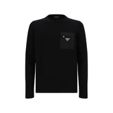 Prada Schwarzes Fleece-Sweatshirt