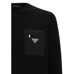 Prada Schwarzes Fleece-Sweatshirt