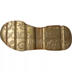 Dolce & Gabbana Weißgoldene DAYMASTER Leder-Sneaker Herrenschuhe