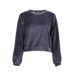 Desigual blauer Baumwollpullover
