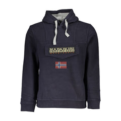 Napapijri Herrenpullover aus blauer Baumwolle