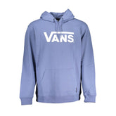 Pull Vans bleu en coton pour homme avec capuche et poche centrale