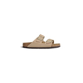 Sandales Birkenstock en cuir nubuc beige