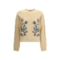 Etro Pullover mit Blumenstickerei