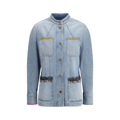 Valentino Jeansjacke mit Stickerei