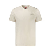 T-shirt Tommy Hilfiger beige en coton pour homme