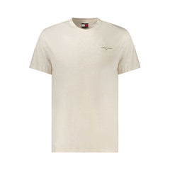 Tommy Hilfiger Beige Baumwoll-T-Shirt für Herren