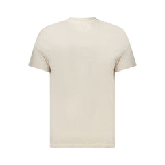 Tommy Hilfiger Beige Baumwoll-T-Shirt für Herren