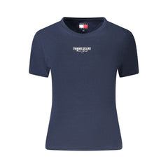 Tommy Hilfiger Damen-T-Shirt aus blauer Baumwolle
