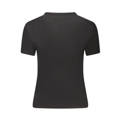 Tommy Hilfiger Black Cotton Women T-Shirt
