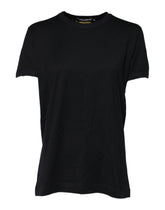 T-shirt à manches courtes Dolce & Gabbana en coton noir imprimé DG