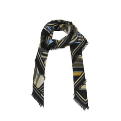 Salvatore Ferragamo Black Wool Foulards