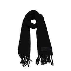 Ami Paris Black Leather Scarves