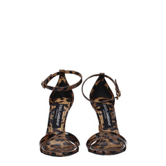 Dolce & Gabbana Brown Leather Sandals