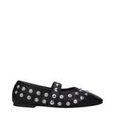 Stella McCartney Black Leather Ballet Flats