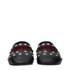 Stella McCartney Black Leather Ballet Flats