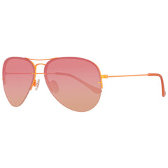 Lunettes de soleil Benetton orange en métal