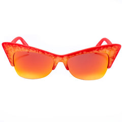 Lunettes de soleil Italia Independent en acétate rouge