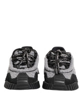 Dolce & Gabbana Black Gray NS1 Low Top Sneakers Shoes