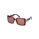 Lunettes de soleil Moncler marron pantographe pour femme