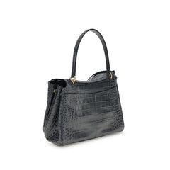 Sac bandoulière Balenciaga Rodeo en cuir imprimé crocodile