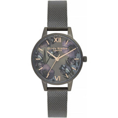 Montre Olivia Burton en acier inoxydable noir