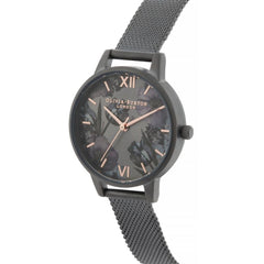 Montre Olivia Burton en acier inoxydable noir