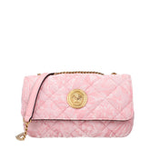 Versace Pink Fabric Shoulder Bags