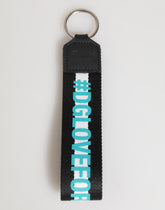 Porte-clés Dolce & Gabbana multicolore en polyester avec logo et support en laiton