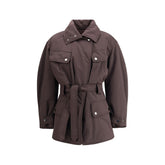 Cappotto in Poliestere Viola The Andamane