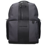 Piquadro Gray Nylon Backpacks
