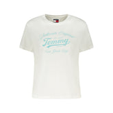 Tommy Hilfiger Weißes Baumwoll-T-Shirt für Damen