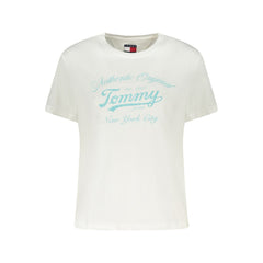 T-shirt Tommy Hilfiger blanc en coton pour femme