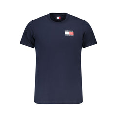 Tommy Hilfiger Herren-T-Shirt aus blauer Baumwolle
