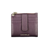 Portefeuille femme en cuir violet Coccinelle