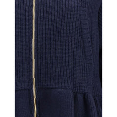 Blouson aviateur discret avec empiècements en laine