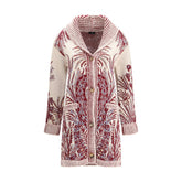 Gilet long Etro en laine et coton