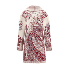 Etro Maxi-Strickjacke aus Wolle und Baumwolle