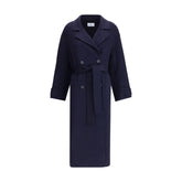 Dynamis Studio Doppelreihiger langer Mantel