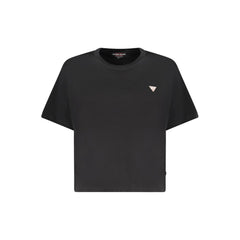 T-shirt Guess Jeans noir en coton pour femme