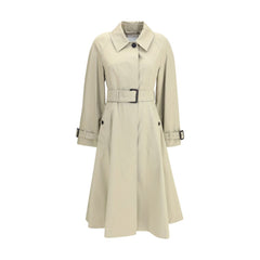 Burberry Ellingham taillierter, ausgestellter langer Gabardine-Trenchcoat