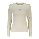 Guess Jeans Weißes Baumwoll-T-Shirt für Damen