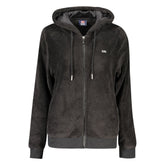 Schwarze Damenjacke aus Polyester, Norwegen 1963