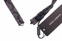 Dolce & Gabbana Noeud papillon baroque Fantasi en soie bleue Papillon