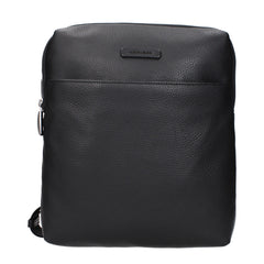 Piquadro Black Leather Crossbody Bags