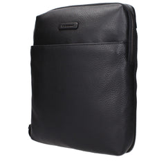 Piquadro Black Leather Crossbody Bags