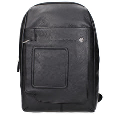 Piquadro Black Leather Crossbody Bags