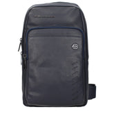 Piquadro Blue Leather Crossbody Bags