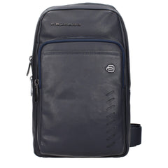 Piquadro Blue Leather Crossbody Bags
