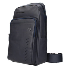Piquadro Blue Leather Crossbody Bags